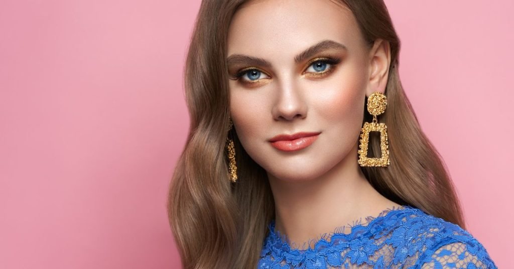 Gold Drop Earrings for women