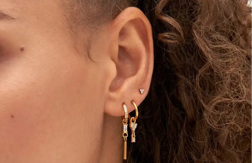 Gold-Plated dangle earrings - 10 Affordable Earrings That Look Expensive 