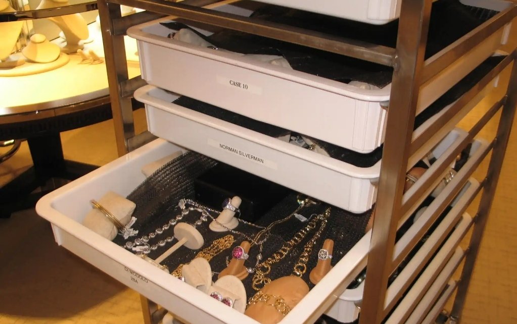 jewelry rolling carts - 10 Necklace Storage Ideas To Keep Your Jewelry Safe And Organized