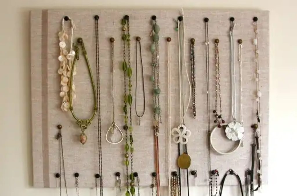 necklace boards - 10 Necklace Storage Ideas To Keep Your Jewelry Safe And Organized