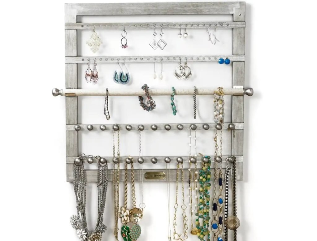 Wall-Mounted Jewelry Organizers - 10 Necklace Storage Ideas To Keep Your Jewelry Safe And Organized