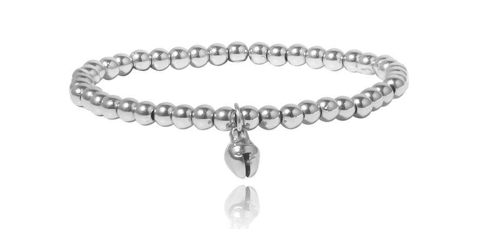 Curb Cuban Chain Bracelets Set for Women, 4 Pcs with heart charm, a new fashion accessory, on a white background.