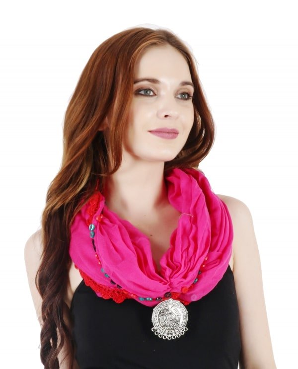 How To Wear Necklaces With Scarves And Shawls - Choose the Right Necklace