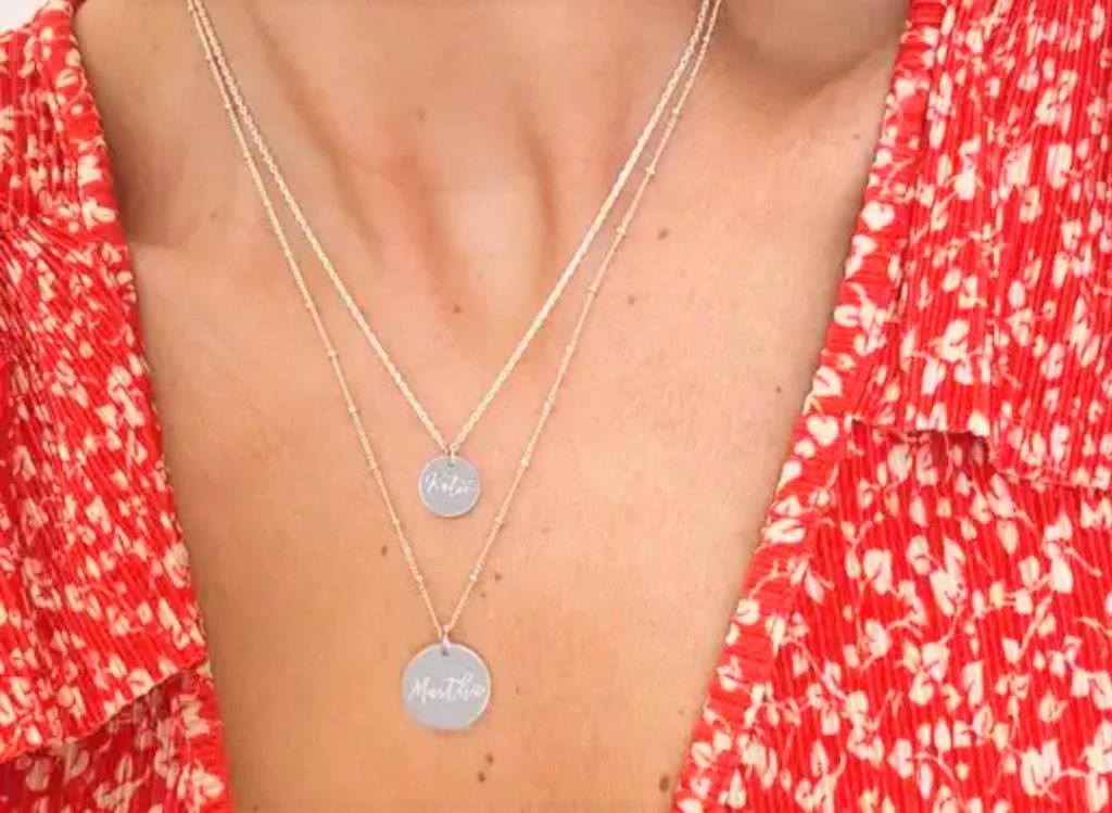 Layered Disc Necklace - 10 Minimalist Necklaces For Effortless Style