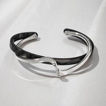 Geometric Metal Charm Bracelet for Women